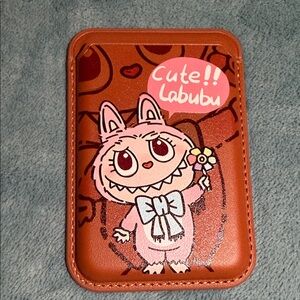 New Cute Labubu brown magnet Card Holder